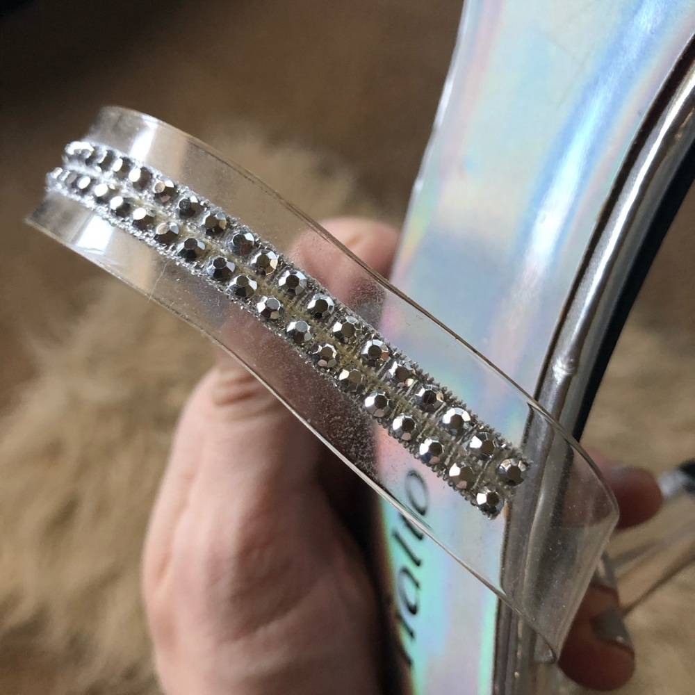 Rhinestone Slip On Heels - Picture 2 of 9